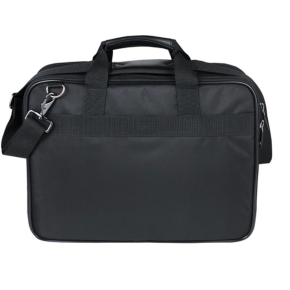 Kenneth Cole EZ-Scan Double Gusset BLK Laptop Case - Picture 3 of 8